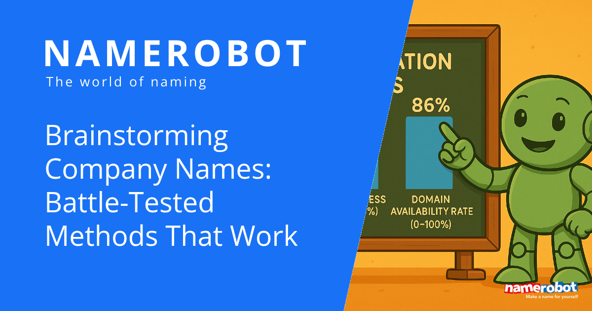 Brainstorming Company Names: Battle-Tested Methods That Work - NameRobot