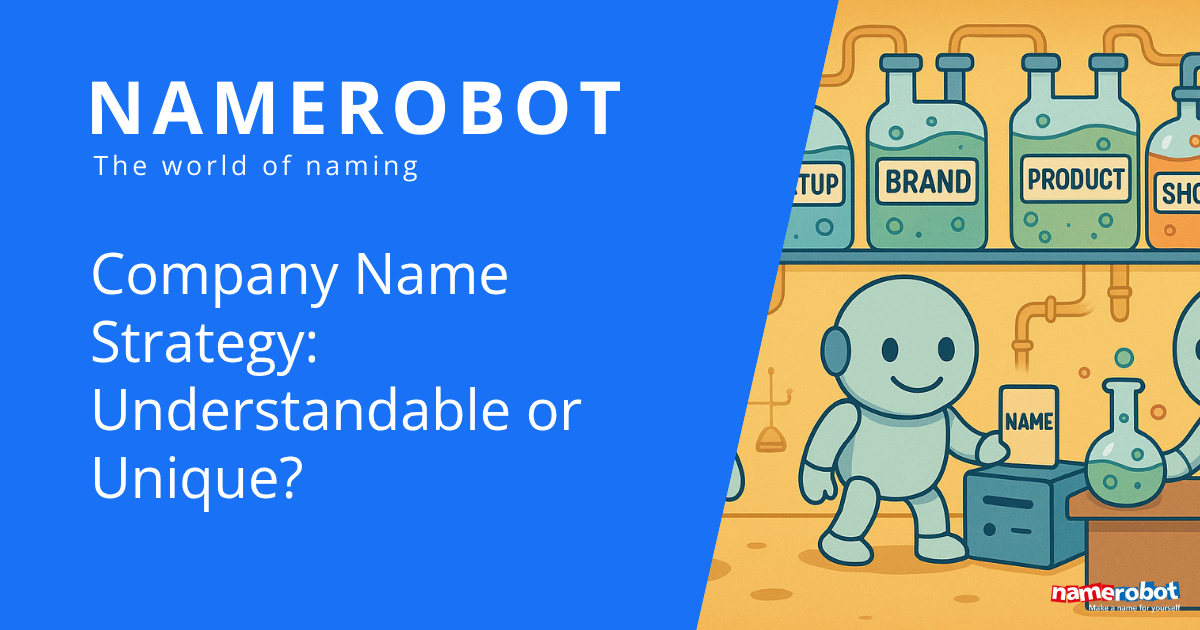 Company names - better easy to understand or unique?