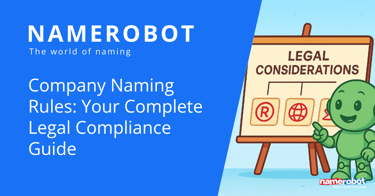 Company Naming Rules Your Complete Legal Compliance Guide NameRobot