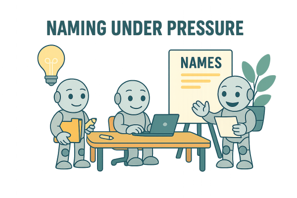 Creative professionals using NameRobot tools to develop names under time pressure