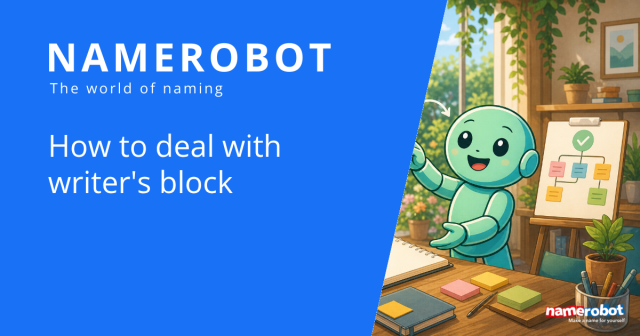 Social image for the NameRobot article about writer's block