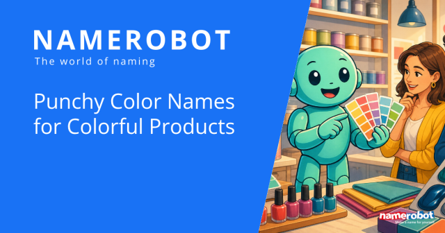 Social preview for the NameRobot article about punchy color names and purchase decisions
