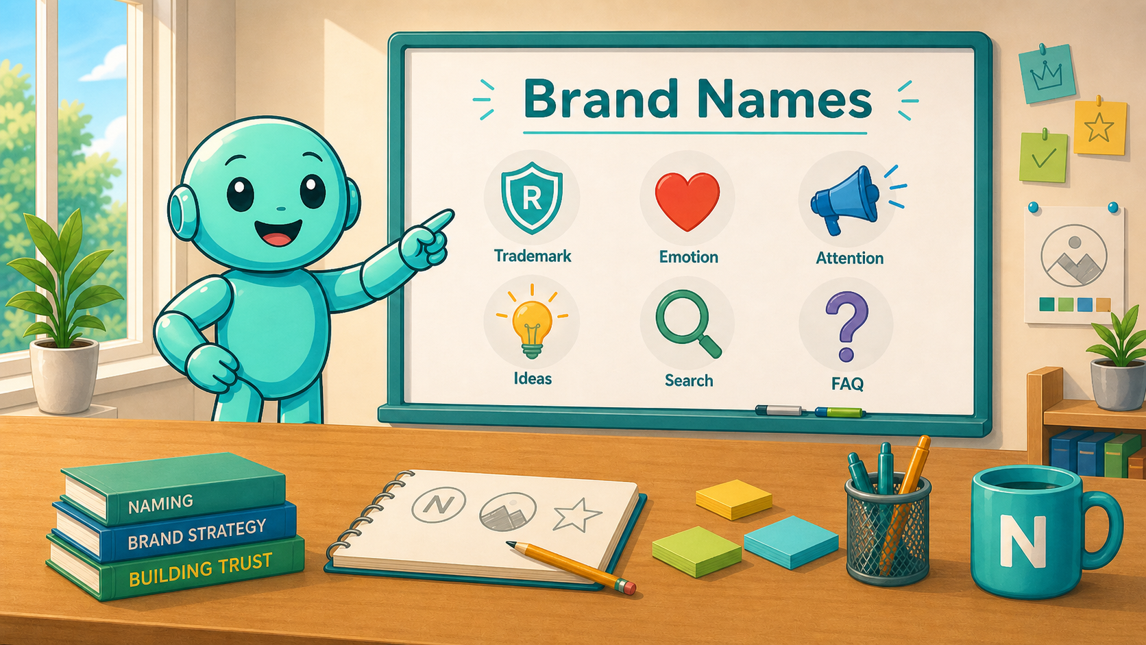 What matters most in strong brand names Namero presents key aspects of strong brand names such as trademark, emotion, attention and search.