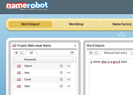 Word import filters out certain words Word import filters out certain words