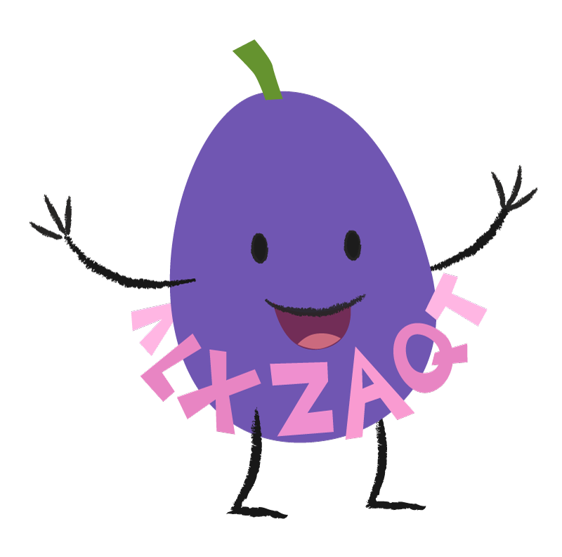 Plum with letter chain Plum with letter chain