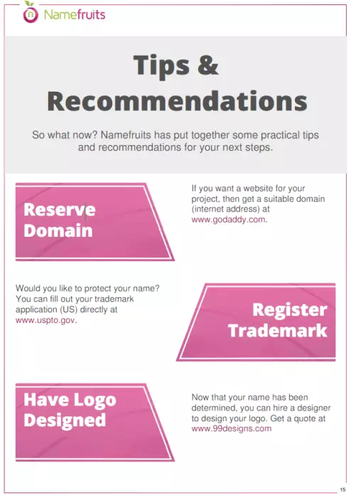Business name criteria &#x2013; tips