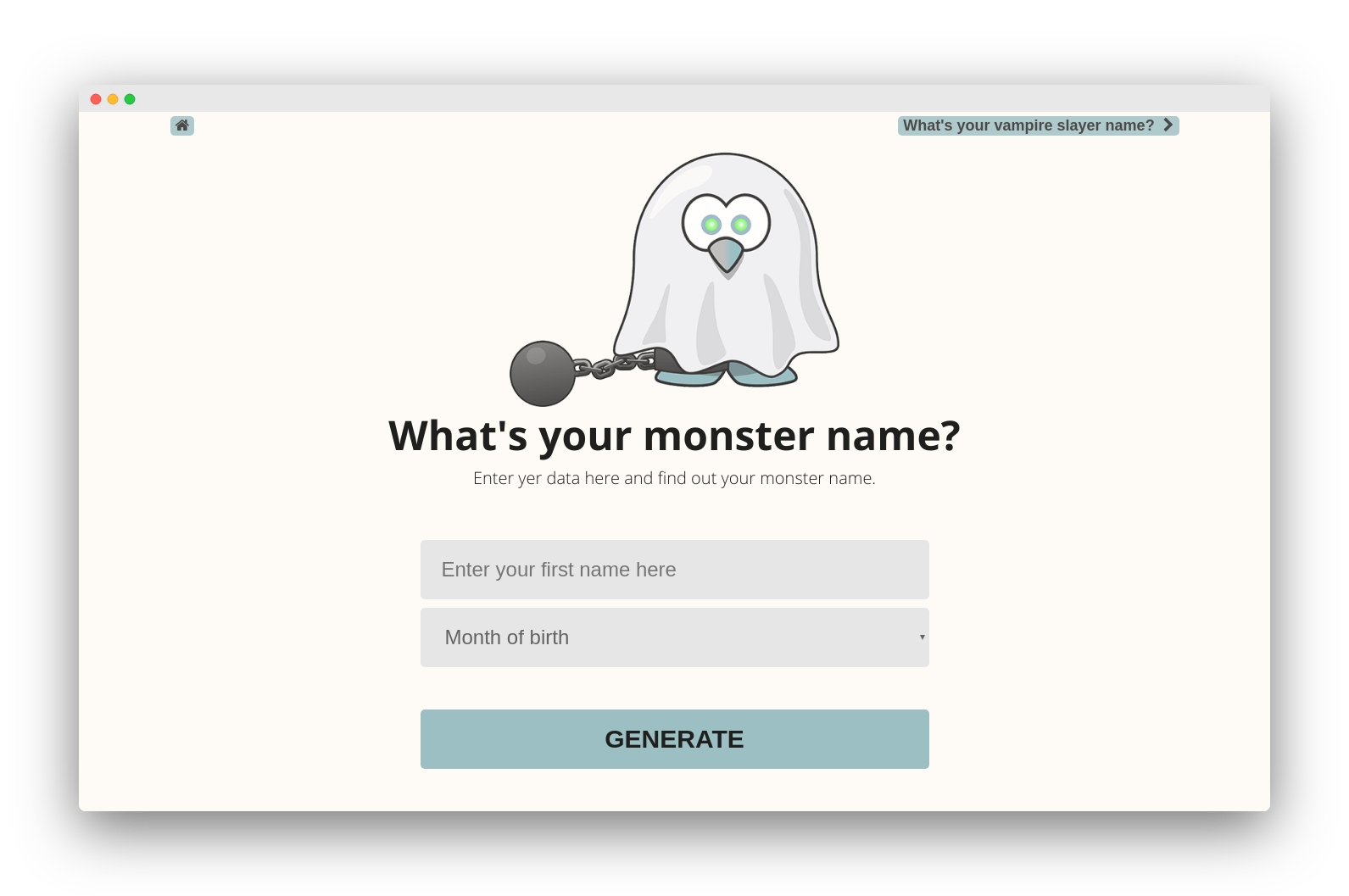 FunTools -  monster name generator
