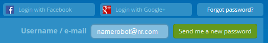 Request new password Request new password